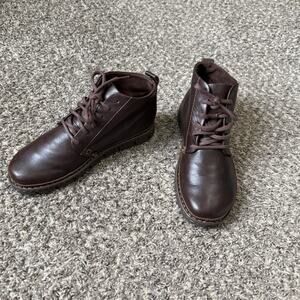 Born Jax Chukka Boots Shoes Mens 9.5 Brown Leather Casual Comfort Lace Up